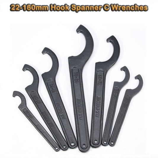 Special Spanner Wrench for Water Meter with Hook Repair Tool Square Black 22MM-160MM