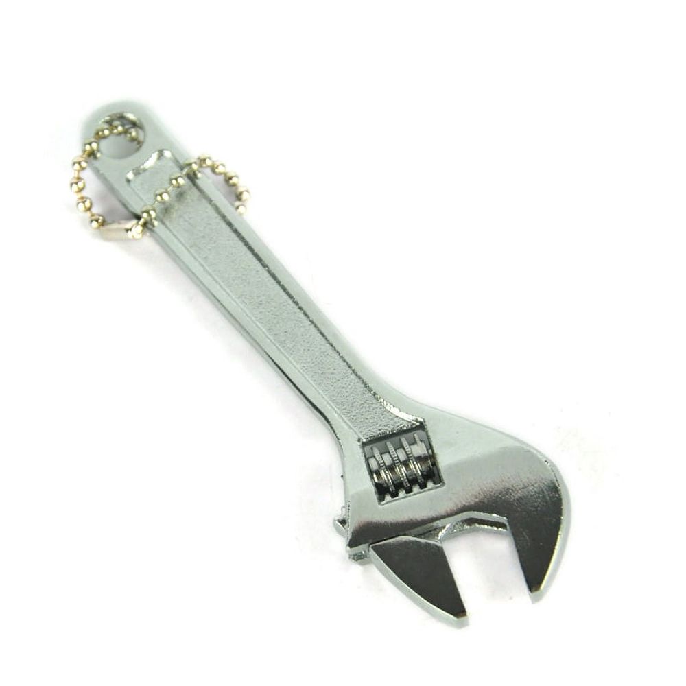 Metal Mini Wrench Adjustable Wrench Pocket Wrench Repair Spanner Hand Tool Black/White
