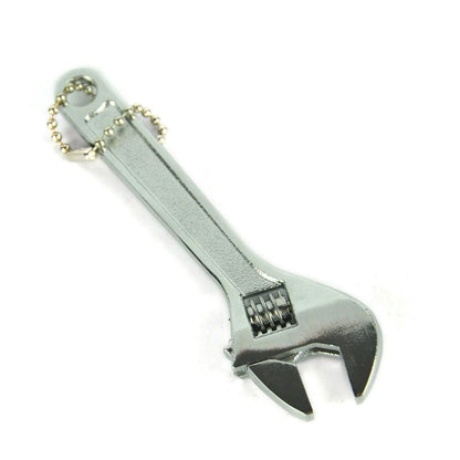 Metal Mini Wrench Adjustable Wrench Pocket Wrench Repair Spanner Hand Tool Black/White