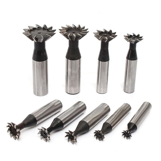 Dovetail Slot Cutter For Milling Dovetails Milling Angle 45°/60° Silver Black 14mm