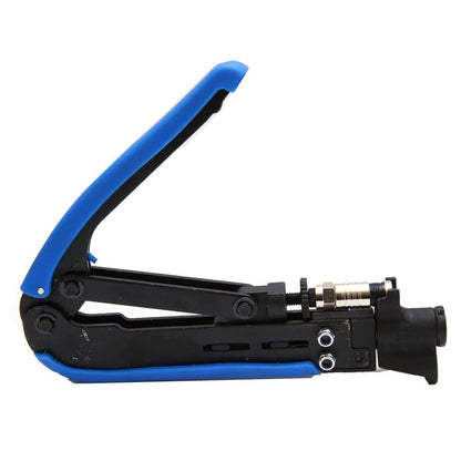 Compression Tool Coax Cable Crimper Kit Adjustable RG6 Coaxial Cable Stripper