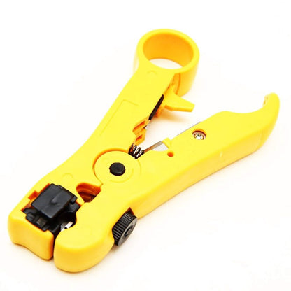 Compression Tool Coax Cable Crimper Kit Adjustable RG6 Coaxial Cable Stripper