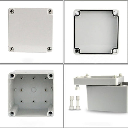 ABS Junction Box Electrical Project Enclosure Box Protection IP67 Waterproof White 110×80×45mm