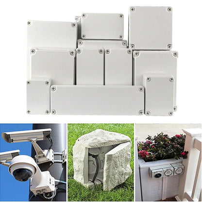 ABS Junction Box Electrical Project Enclosure Box Protection IP67 Waterproof White 110×80×45mm