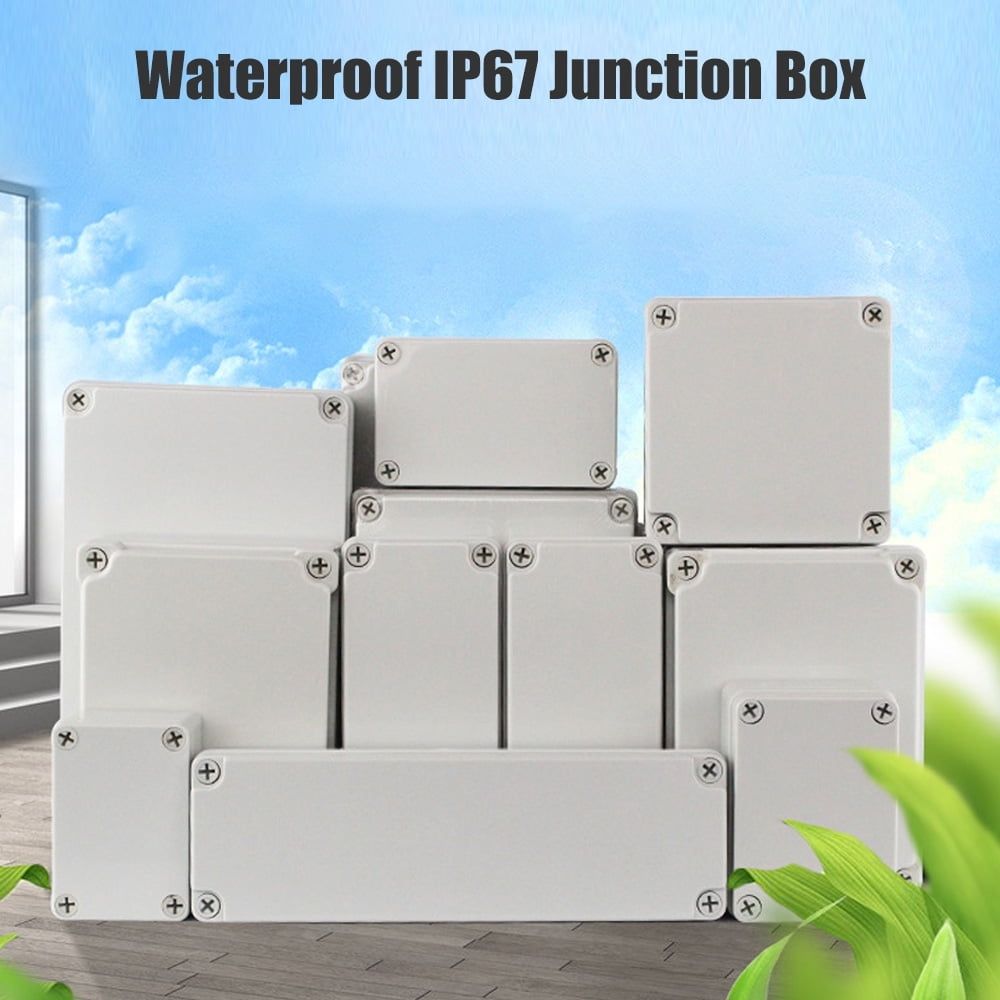 ABS Junction Box Electrical Project Enclosure Box Protection IP67 Waterproof White 110×80×45mm