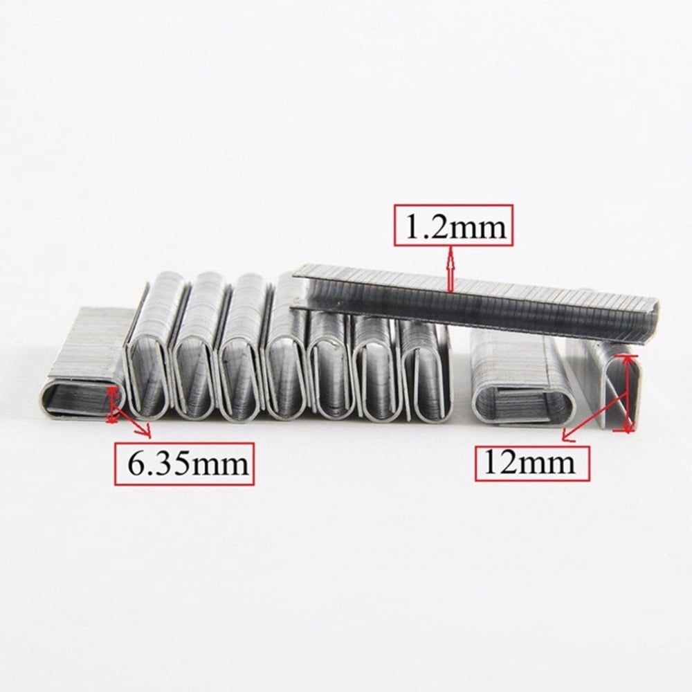 1000Pcs U-Shaped Staples for 3 Way Staple Gun Stapler Machine Silver