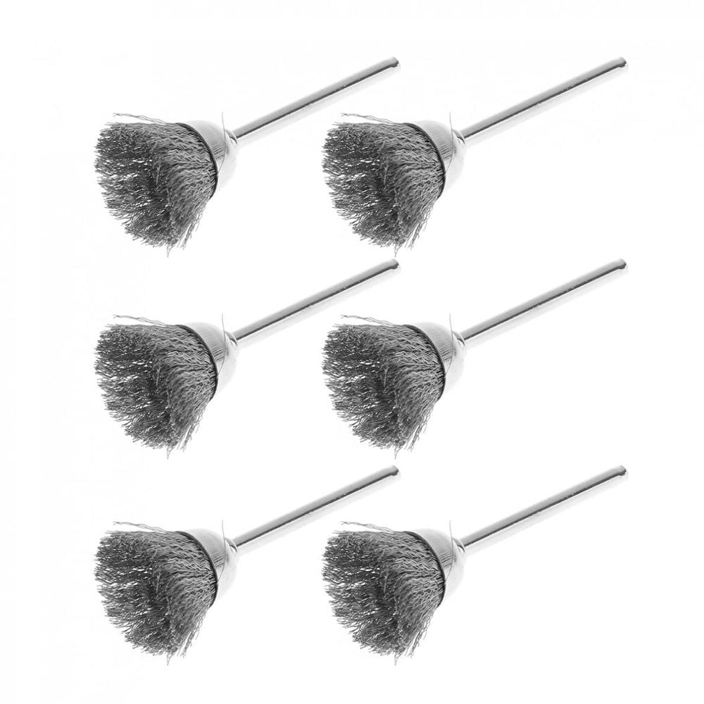 36Pcs Wire Steel Brass Brushes Set Polishing Brush Wheels Set for Dremel Rotary Tool