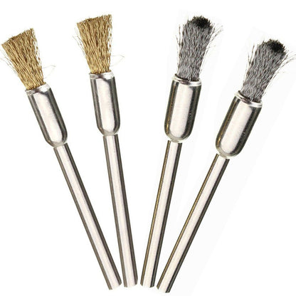 36Pcs Wire Steel Brass Brushes Set Polishing Brush Wheels Set for Dremel Rotary Tool