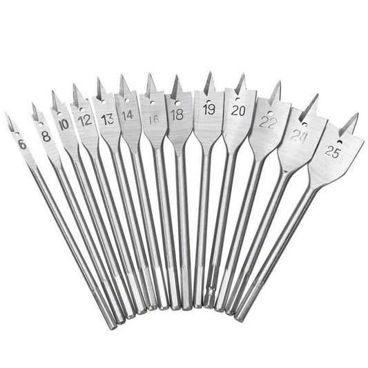 Flat Wood Spade Drill Bit Hole Cutter Woodworking Carbon Steel Titanium Gold 14mm