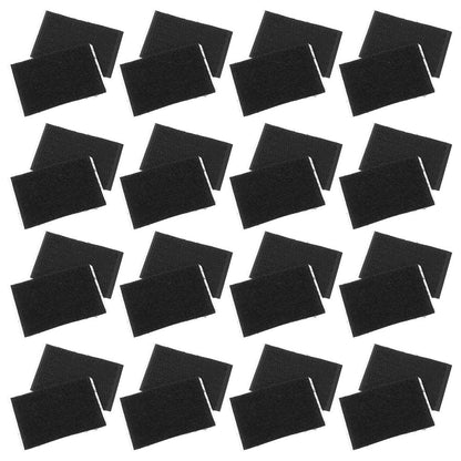 Black Bed Sheet Fixing Tapes Easy Install Strong Adhesive PVC Nylon 50Pairs
