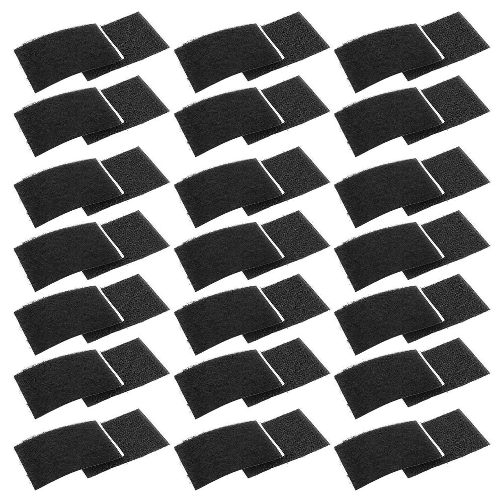 Black Bed Sheet Fixing Tapes Easy Install Strong Adhesive PVC Nylon 50Pairs