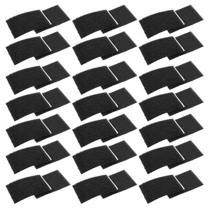 Black Bed Sheet Fixing Tapes Easy Install Strong Adhesive PVC Nylon 50Pairs