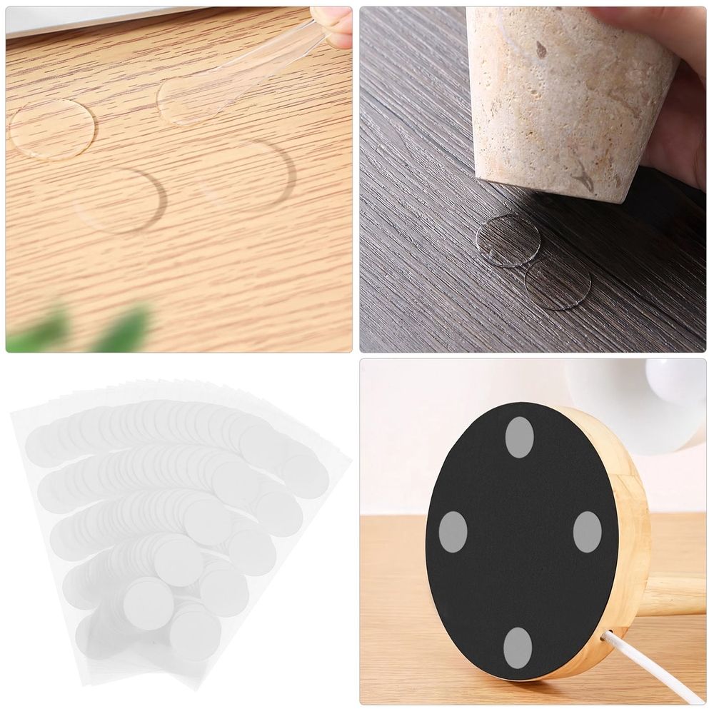 Double-Sided Transparent Adhesive Dots, Round Sticky Tabs for Home, Office, Crafts, and Decor Use - 1 Set