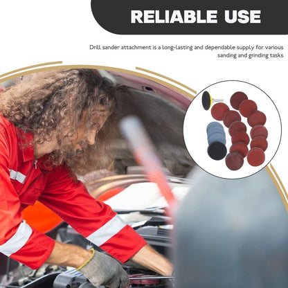 Drill Attachment Sander Set with 120 Grit and 80 Grit Sanding Discs for Efficient and Grinding Tasks