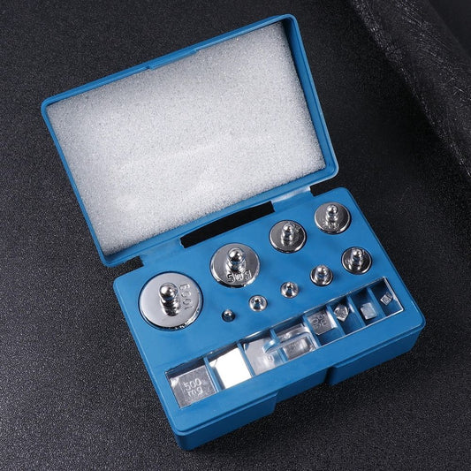 Steel Plated Student Balance Weights with Tweezers for Accurate Calibration
