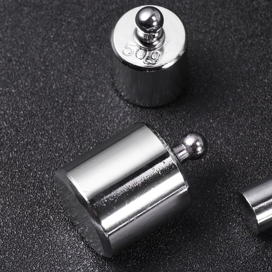Steel Plated Student Balance Weights with Tweezers for Accurate Calibration