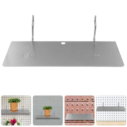 Wall Pegboard Organizer Shelf for Kitchen, Garage, Workshop - Hole Board Storage Solution