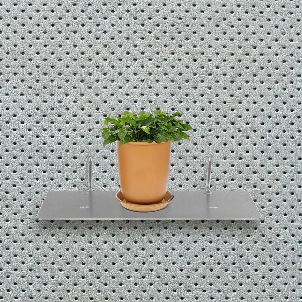 Wall Pegboard Organizer Shelf for Kitchen, Garage, Workshop - Hole Board Storage Solution