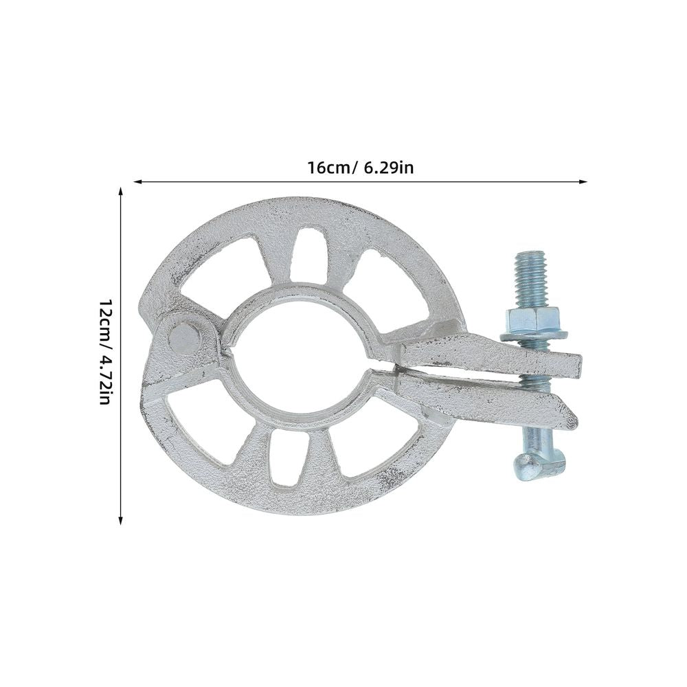 Industrial Scaffold Ring Lock Clamp Plated Silver with High Strength Steel Rosette Accessory