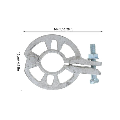 Industrial Scaffold Ring Lock Clamp Plated Silver with High Strength Steel Rosette Accessory