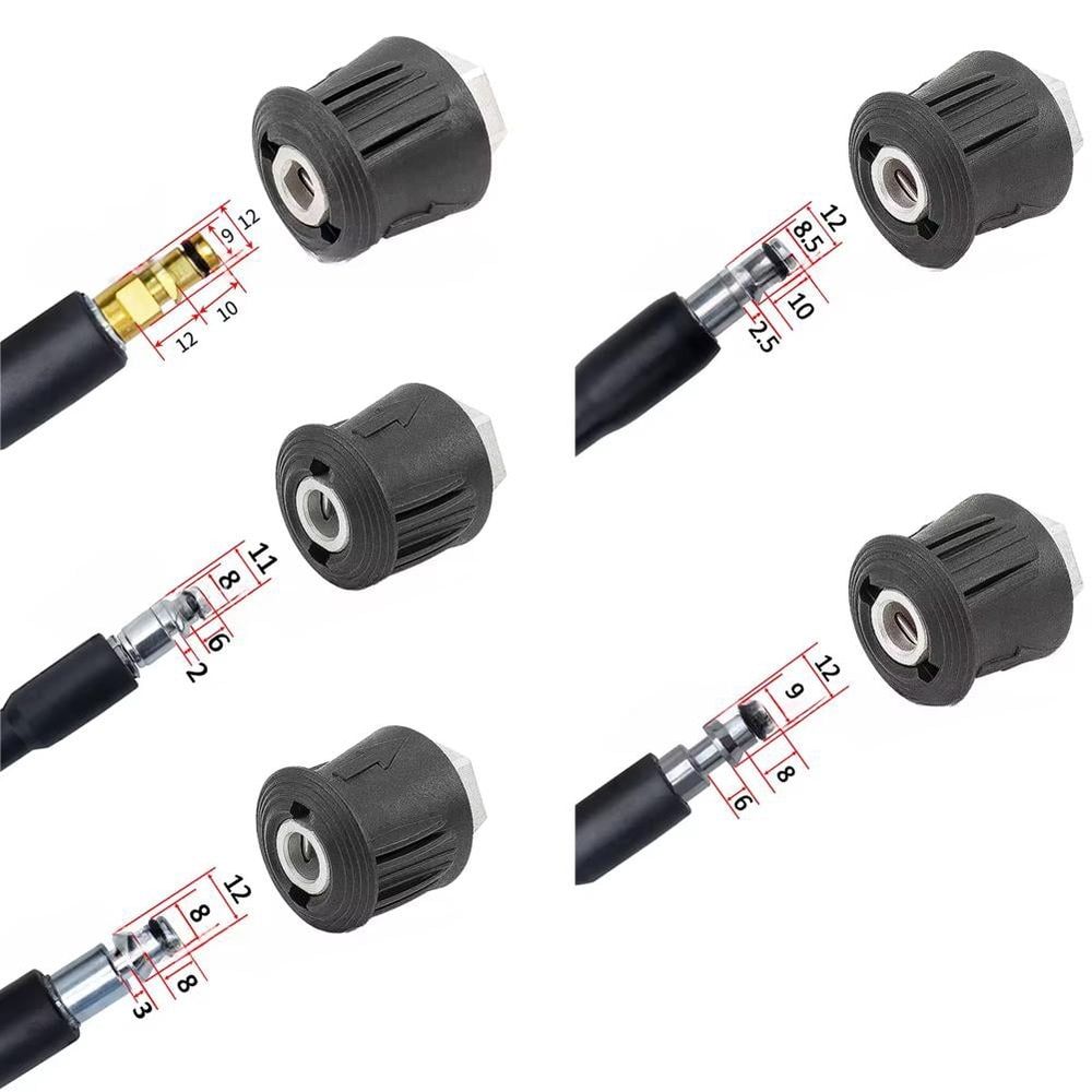 High Pressure Washer Adapter, Hose Adapter Quick Connect, Brass M22 Washer Gun Hose Pipe Convert Tool(M22 Fitting Hose Connector)