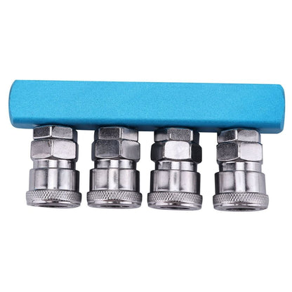 Quick Connect Air Fittings, Solid Stainless Steel Pneumatic Couplers for Easy Use