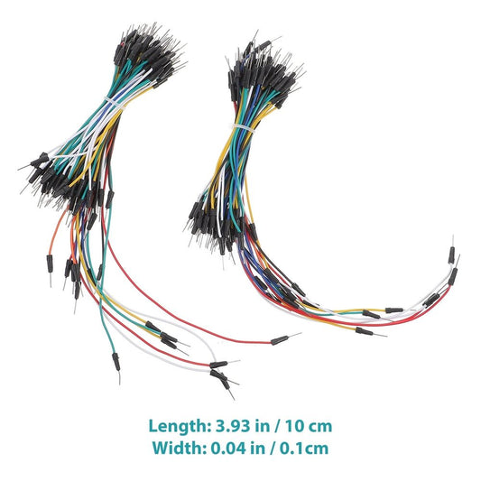 Assorted Jumper Wire Compatible with Male Pins for Breadboard Projects
