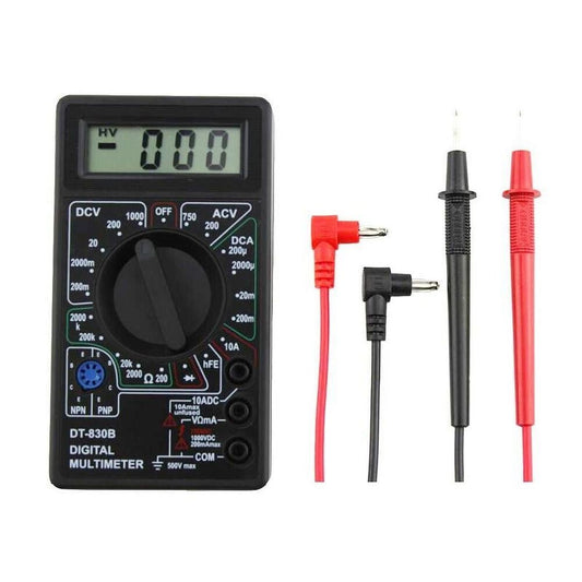 Voltmeter Ammeter Ohm Digital Multimeter Battery & Leads Electric