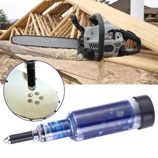 1 Pack Grease Gun for Chainsaw Bar, Pre Loaded 1.5 oz Lubricant with Needle Tip for Sprocket Nose Bearing Maintenance, Universal Needle Grease Gun Fits Most Chainsaws
