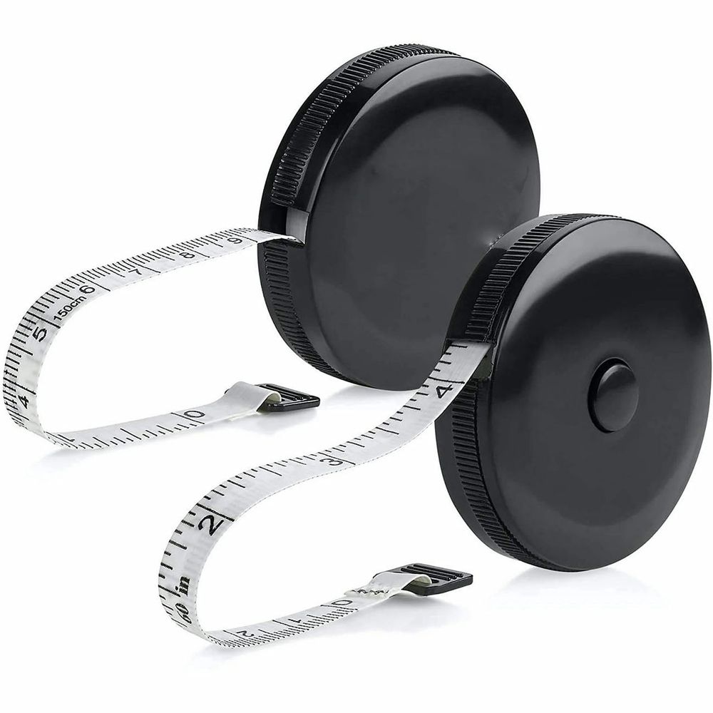 Tape Measure for Body Measuring Tape,(Pack of 2) Dual Sided inch and cm,Portable,Retractable Soft Ruler Tool for Measurements Body Fat,Fitness Sewing Tailor Fabric