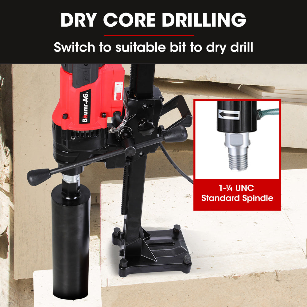 BAUMR-AG 3000W 200mm Concrete Core Drill with Stand Rig