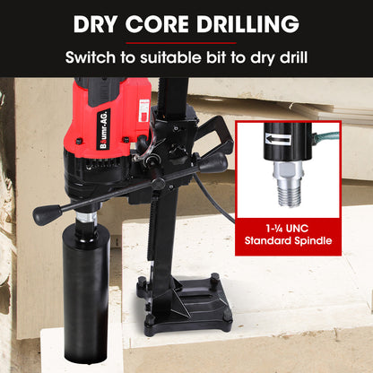 BAUMR-AG 3000W 200mm Concrete Core Drill with Stand Rig