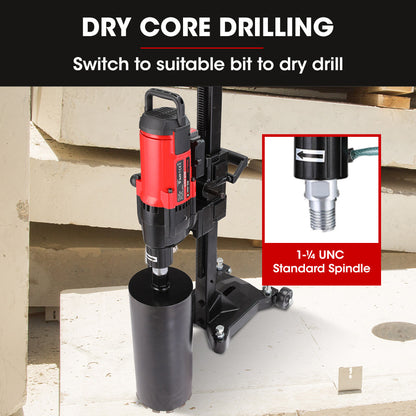 BAUMR-AG 3200W 280mm Concrete Core Drill with Wheeled Stand Rig