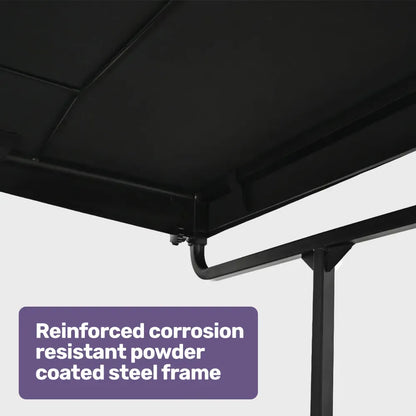 EQUIPMED Sun Shade Canopy for the ProRider Mobility Scooter, with 3 Adjustable Height Levels, Black