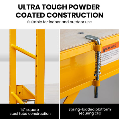 Baumr-AG 450kg Mobile Scaffold High Work Platform Scaffolding Portable