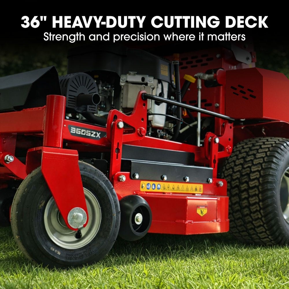 BAUMR-AG 36" Stand-On Zero-Turn Mower, Electric Start, 23hp, 764cc, Hydrostatic Drive, 10 Cut Heights