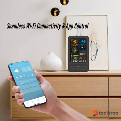 Tooleroo 7-in-1 Automatic Weather Station WiFi Outdoor Sensor Forecast