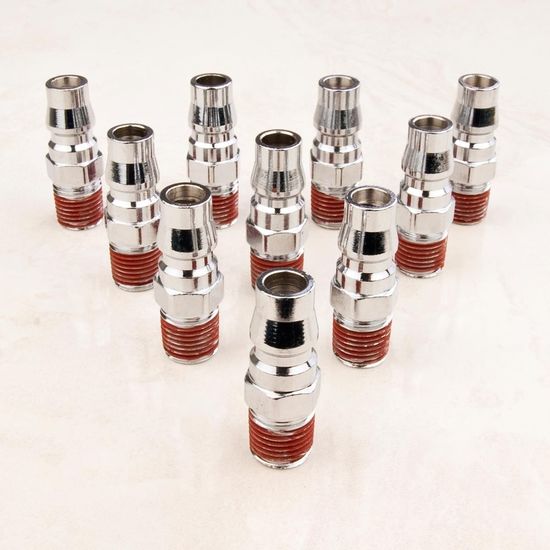 10X 1/4" Nitto Type Male Air Coupling Coupler Fitting Connector 4 x 1.5cm