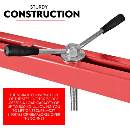 500Kg Engine Support Bar Beam Transmission Gearbox Lift Hoist Crane Garage