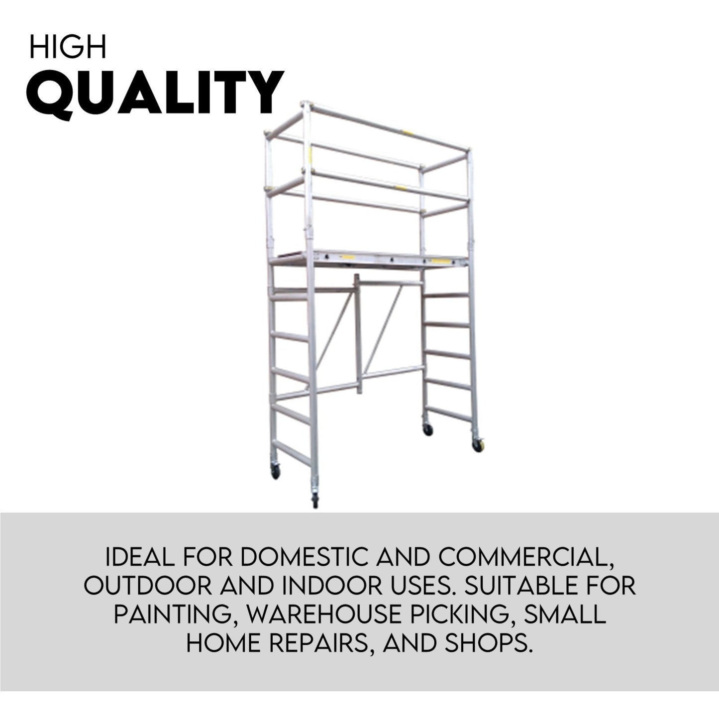 3M Mobile Scaffold Aluminium 225KG Capacity Portable Safety Platform