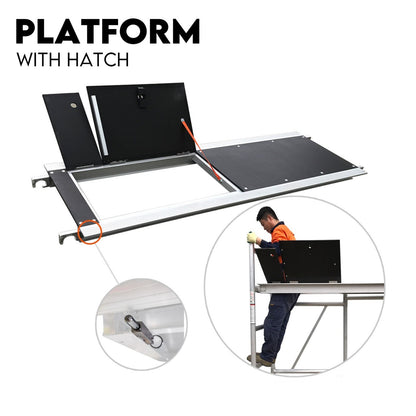 3M Mobile Scaffold Aluminium 225KG Capacity Portable Safety Platform
