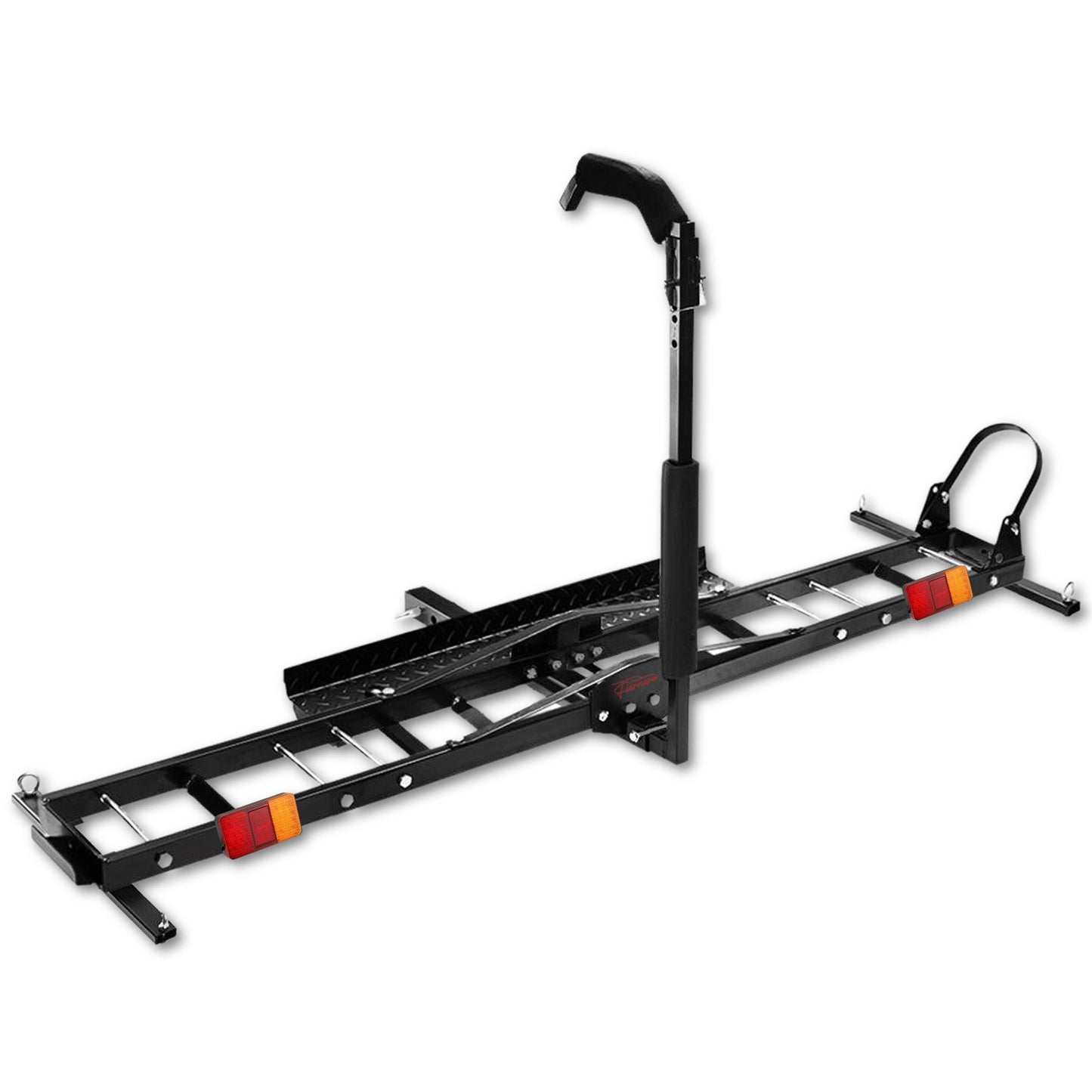 Motorcycle Motorbike Carrier Rack 2" Towbar Arm Dirt Bike Ramp Brake Lights