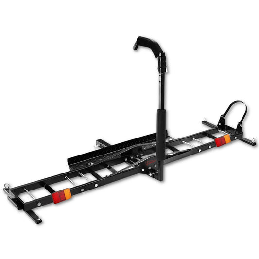 Motorcycle Motorbike Carrier Rack 2" Towbar Arm Dirt Bike Ramp Brake Lights