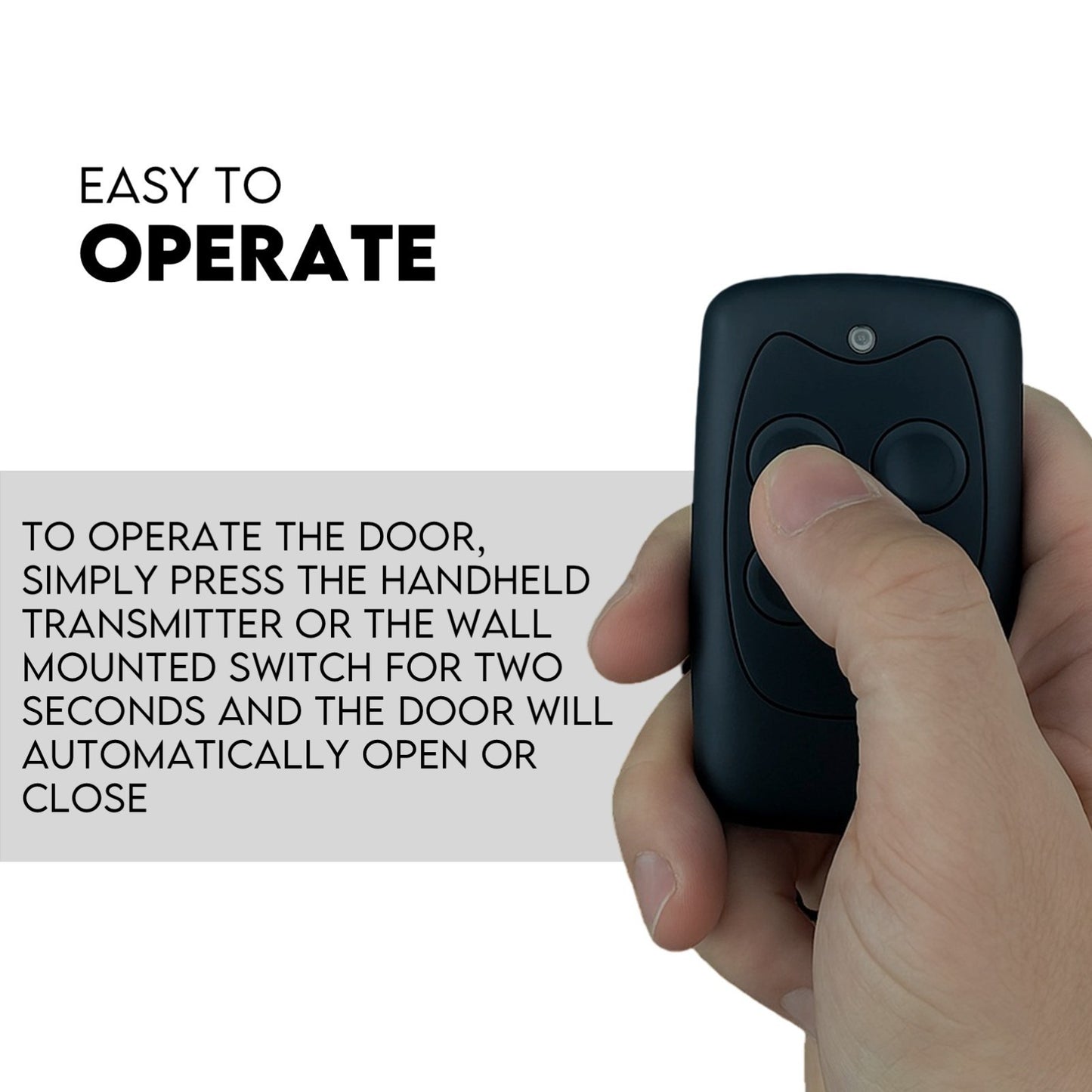 1200N Automatic Roller Door Opener Garage Motor 4x Remote 22m² Rolling