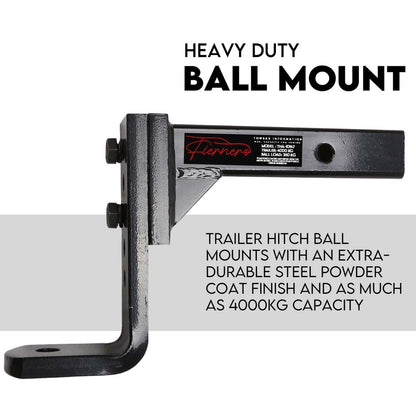 Adjustable Height Tow Hitch Ball Towbar Drop Mount Tongue Trailer Tow Bar 4000KG