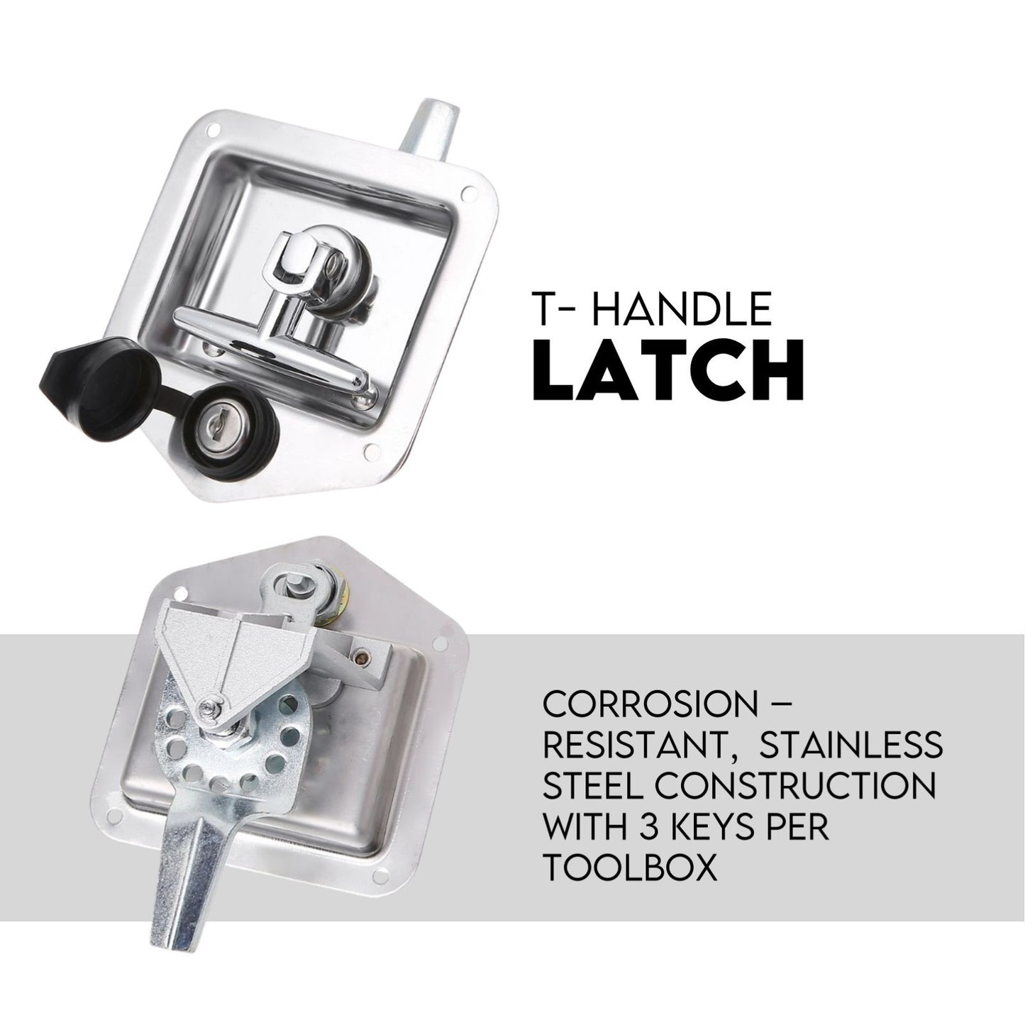 750mm Pair of Undertray Toolbox Aluminium Under Tray Underbody Tool Box Flat UTE