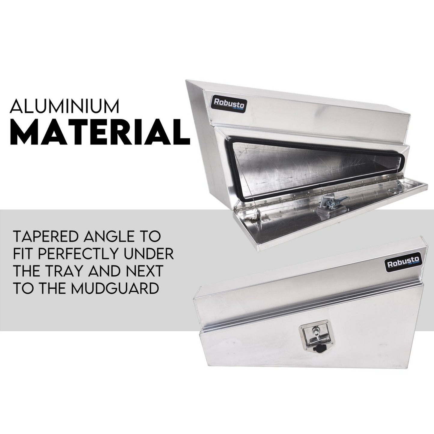 900mm Under Tray Tool Box Pair Aluminium Toolboxes Set Truck Undertray Underbody