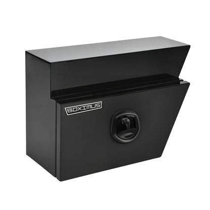 Under Tray Tool Box Underbody Pair Set 600mm Black Aluminium