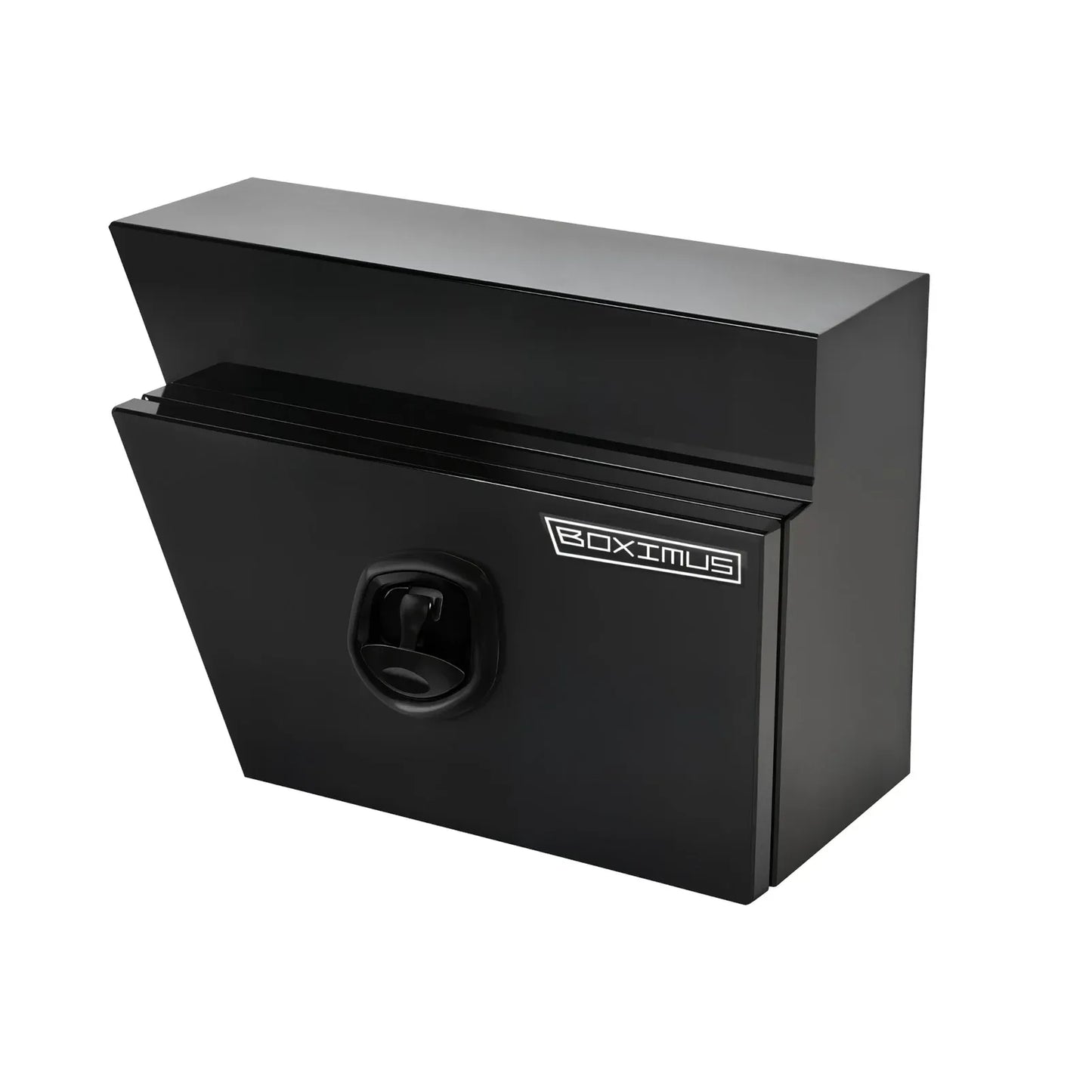 Under Tray Tool Box Underbody Pair Set 600mm Black Aluminium