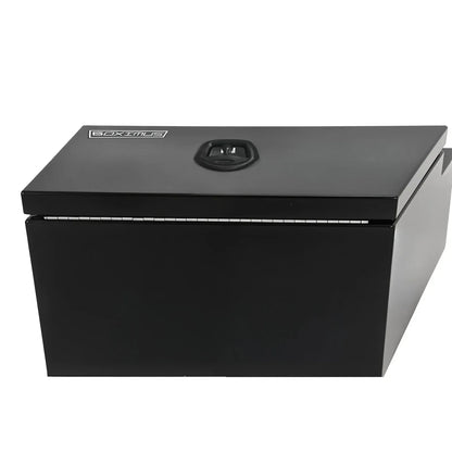 Under Tray Tool Box Underbody Pair Set 600mm Black Aluminium